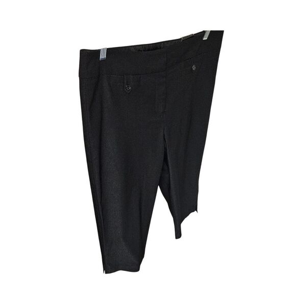 SOHO APPAREL LTD NEW YORK Plus size Women's Low Rise Black Cropped Slacks S: 16 - Picture 5 of 16